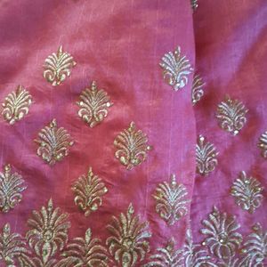 Saree With Golden Embroiderey