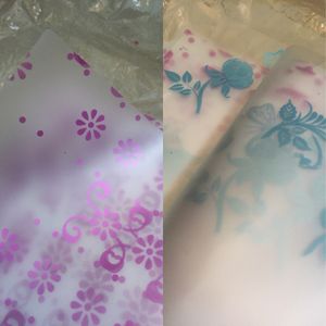 Frozen Cellophane sheets (gift wrapping/henna cone