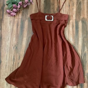 Brown Party Dress