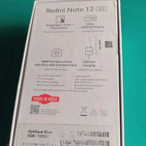 Redmi Note 12 5G Phone Second hand 1 Year Used