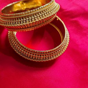 Gold Matt Bangles