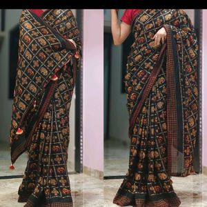 Saree With Designer Blouse