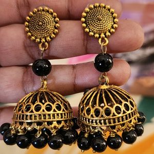 Oxidized Jhumkas