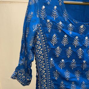 Blue Anarkali Gown Dress