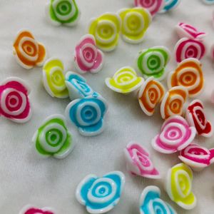 50 Pis Flower Material Acrylic