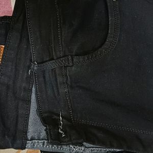 Black Jeans For Women XL Size Stretchable