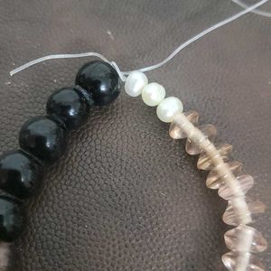 Real Pearls And Glass Beads For DIY Bracelet