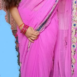 Beautiful Magenta Saree