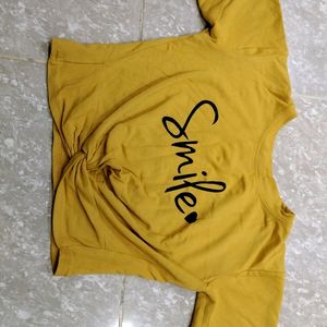 Mustard Colour Crop Top