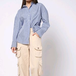 White Oversized Shirt For Women