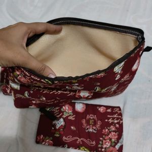 Unused 3 Piece Pouches For Multipurpose Storage