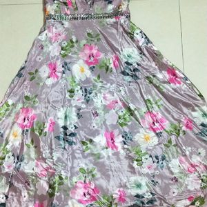 Handwork Floral Gown