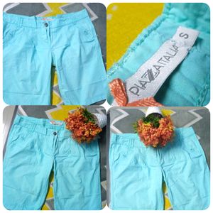 PIAZZA ITALIA cyan Coloured shorts|| For Beach