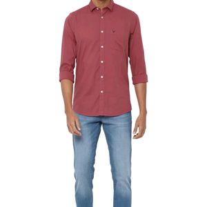 Allen Solly Men's Regular Fit Solid Casual Shirt