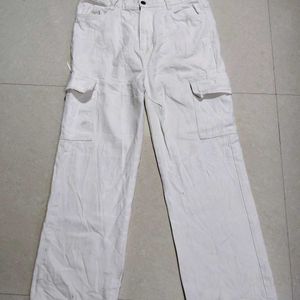 Zara White Cargo