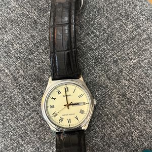 Beautiful Rare Old Design Casio Watch Cream Dial