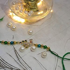 💥Sale💥 Peaceful Peacock Rakhi Set Of 4