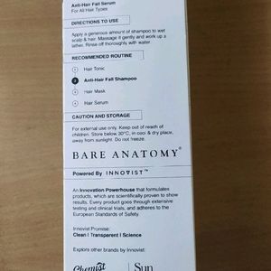 New Anti Hairfall Shampoo Bare Anatomy