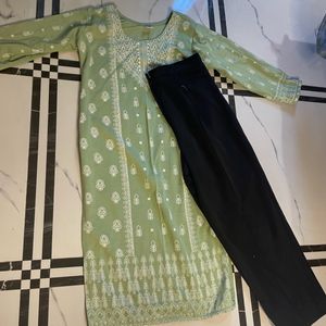 Woolen Kurta With Black Pant