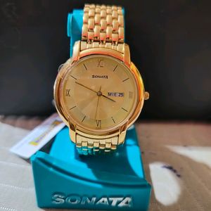 New Sonata Office 2.0 Men Watch Seal Pack