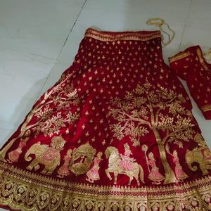 Bridal Rust Color Lehenga