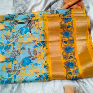 New Chendri Silk Saree Not used