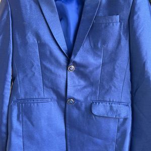 Blue Color Blazer Pant Set