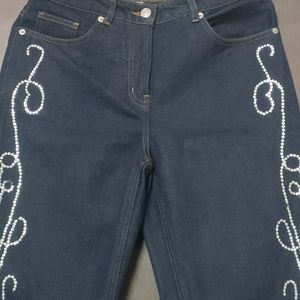 Spiegel Jeans Embellished Dark Wa