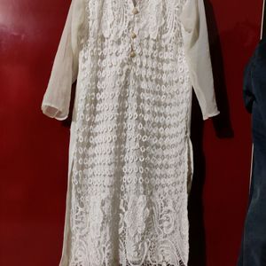 White Long Kurti