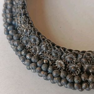 Silver Oxidise Choker Imitation Jewelry