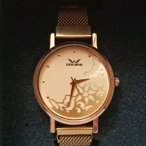 Rose Gold Louis Devin Watch