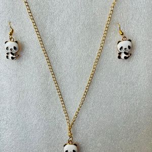 Girls Combo 2 Set Whit Earrings Necklaces