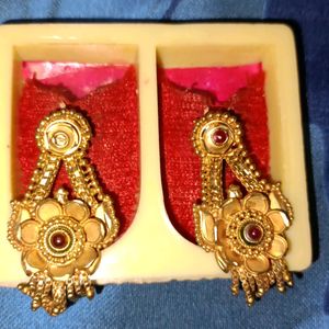 Golden Artificial Earrings