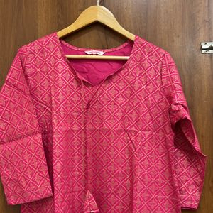 Stylish Pink Kurta For Women