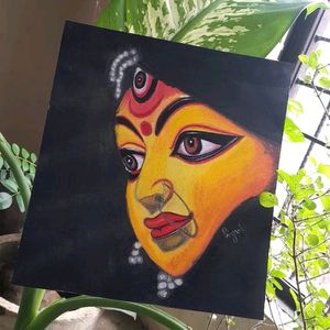 Handmade Painting Of Maa Durga The Goddess