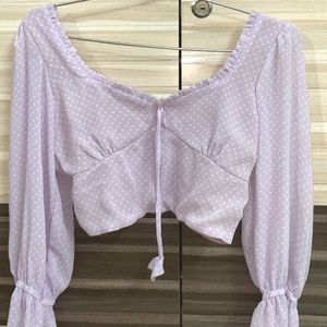 Lilac Crop Top