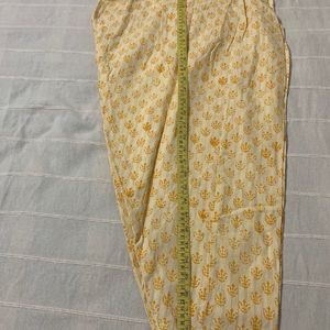 2pc Suit Salwar (Light Yellow)