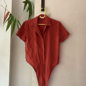 Mango Front Tie Shirt