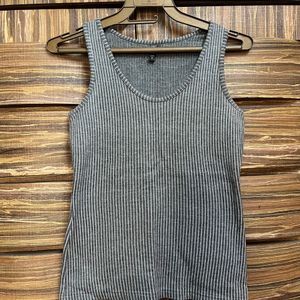 Striped Grey Tank Top