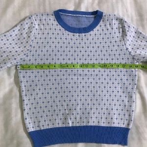 Baby Blue Knitted Top Strechy