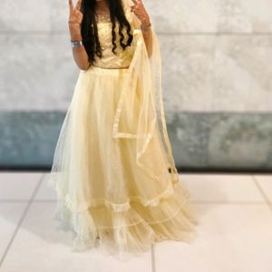 Light Yellow Wedding Lehnga