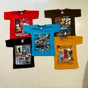 Kids New Dailywear T Shirts Combo 5