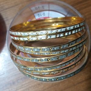 Golden Bangles Set Of 12