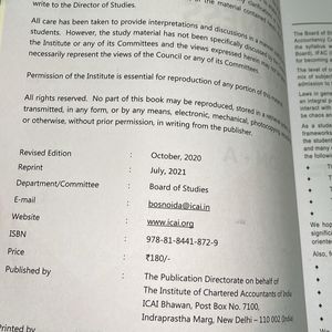 Ca Foundation Law Book