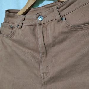 H&m Camel Brown Mom Jeans