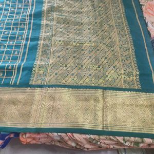 Sea green Silk Saree