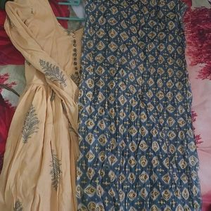 Anarkali Gawm With Dupatta