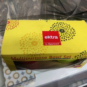 4 pcs plastic ektra by superware bowl set