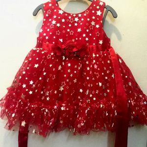 3-6 Month Beautiful Red Colour Dress