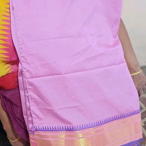 Pure Silk Lavendar Saari